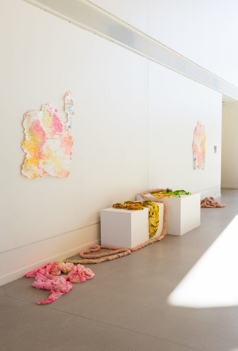 Work by Samantha Jones. Part of "Of Sibyls and Source: Ranges and Ruptures," 2026. Crewe Center for the Arts at the University of Southern Maine. Photo: Marion Earley.