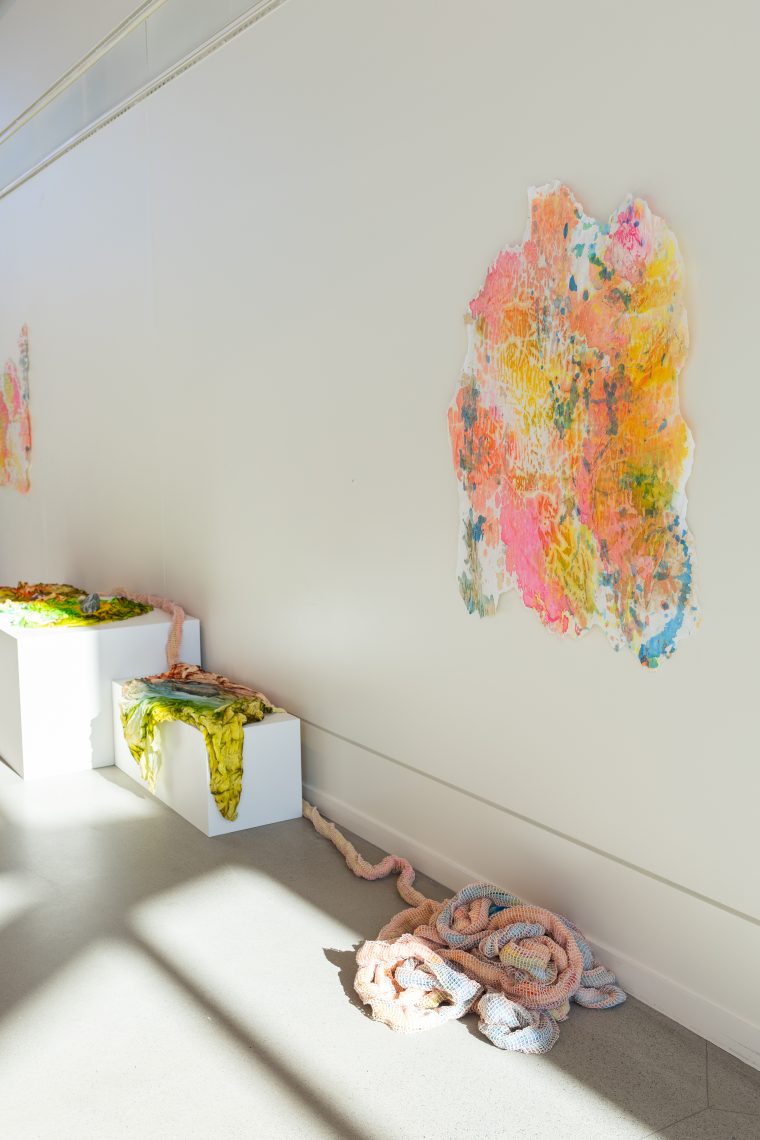 Work by Samantha Jones. Part of "Of Sibyls and Source: Ranges and Ruptures," 2026. Crewe Center for the Arts at the University of Southern Maine. Photo: Marion Earley.