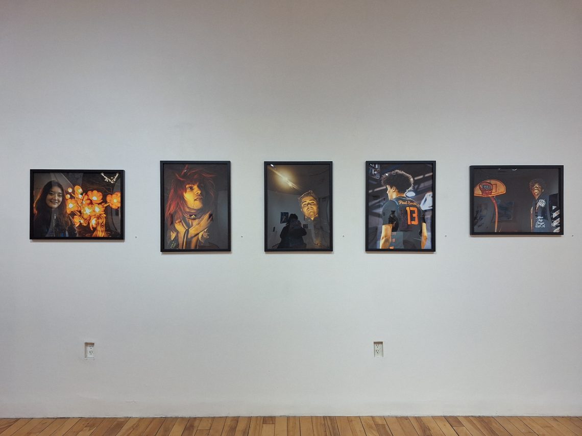 Installation view, work by Jacob Singelais. Part of the 2026 Bachelor of Fine Arts/Bachelor of Arts Exhibition, University of Southern Maine Art Gallery.