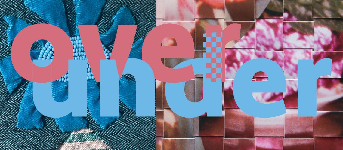An image that reads "overunder" atop details of artwork