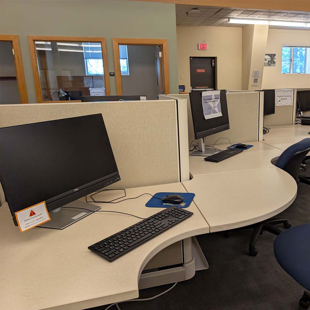 Study spaces open to all USM and UMaine Augusta students.