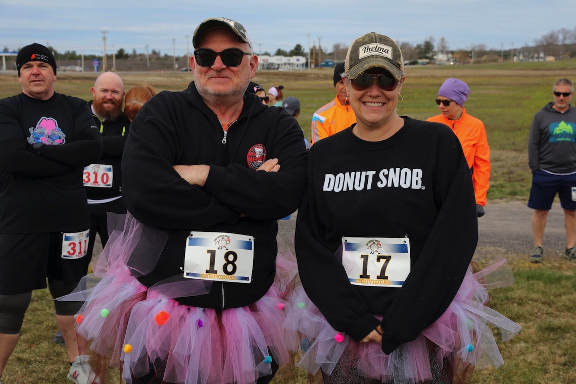Many teams showed up to the Donut Dash in matching costumes.