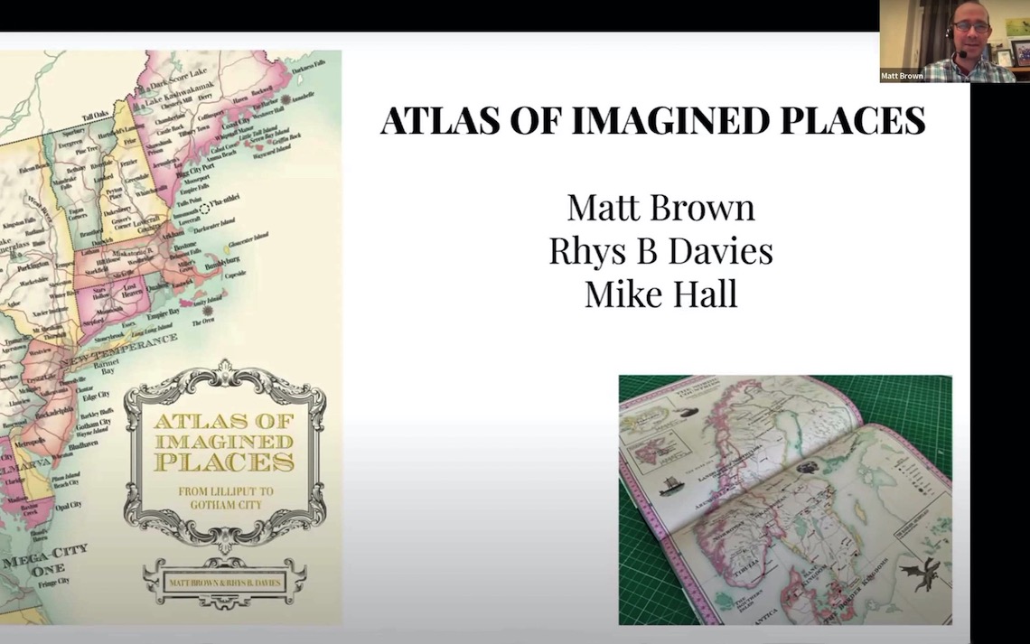 Osher Map Library hosts a Zoom seminar with Atlas of Imagined Places co-author Matt Brown.