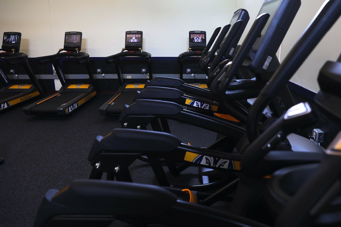 Every new treadmill at the Costello Complex is outfitted with a monitor that can stream video using wi-fi technology.
