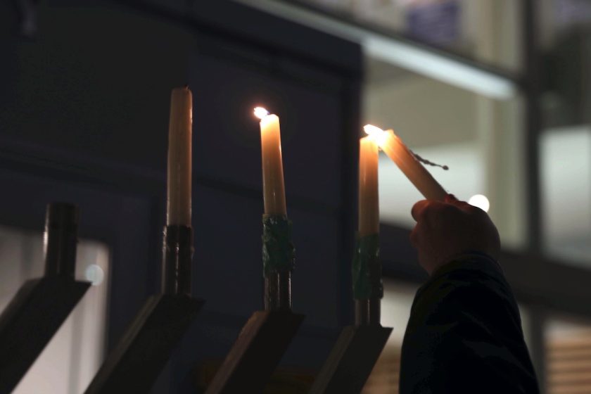 Menorah lights the way for reenergized campus Jewish community News