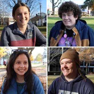 Students express their gratitude in the spirit of Thanksgiving 2021.