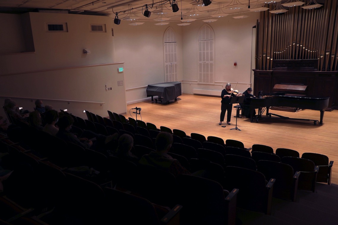 Corthell Hall was the setting for Kimberly Lehmann's viola concert.