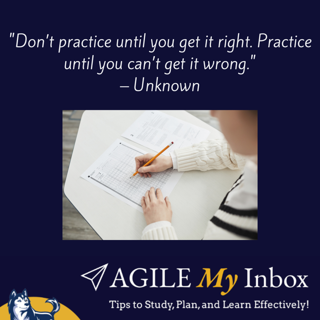 Image of student taking exam with AGILE MyInbox quote