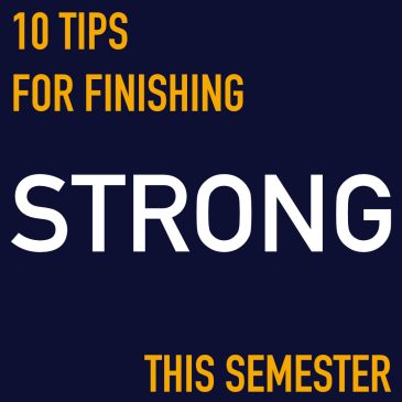 Image that says 10 Tips for Finishing Strong