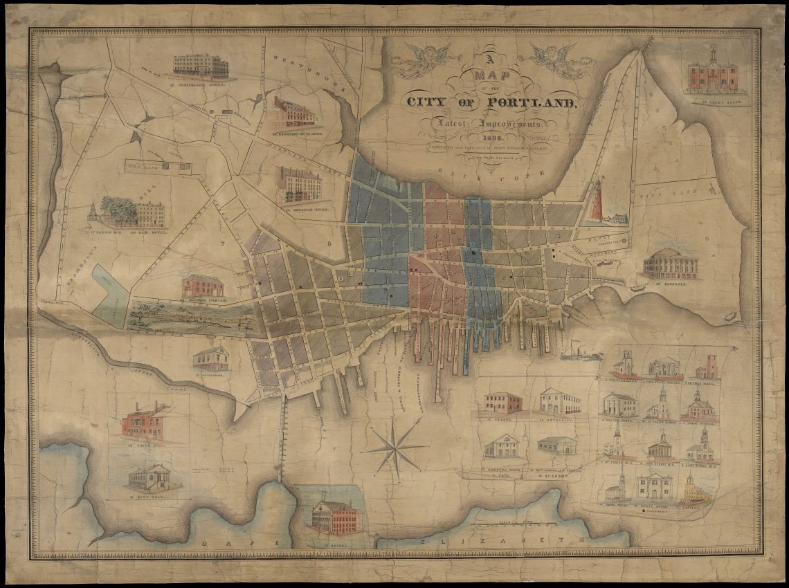 Portland in 1836: John Cullum’s Pictorial Map