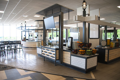Some of the new renovations in the Brooks Dining Hall