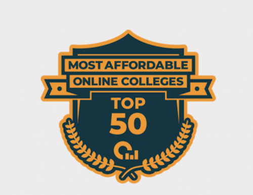 Online Schools Report badge displaying our rank as a Top 50 Most Affordable Online College.
