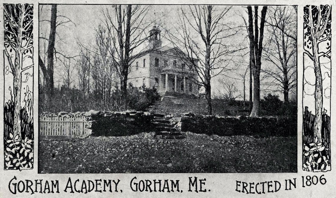 Photo of the Academy Building from a postcard dated 1905.