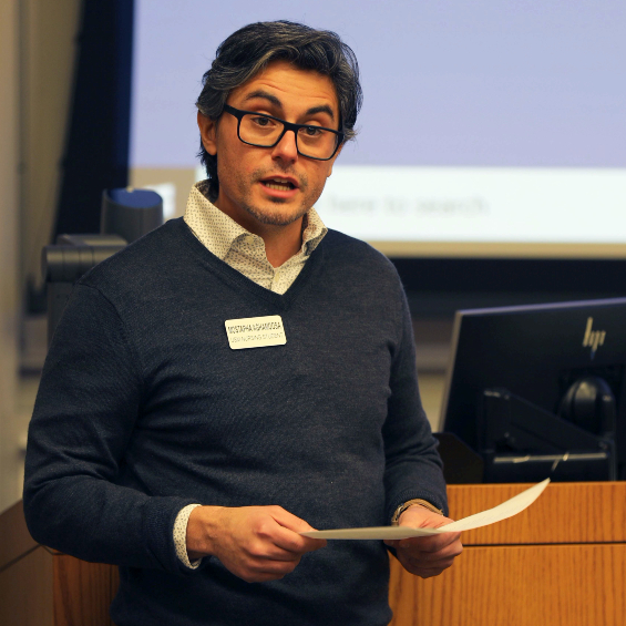 Nursing student Mostapha Aghamoosa organized and hosted a panel discussion about the protest movement in Iran.