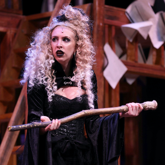 Kallie Brown works her magic as a witch in "Into the Woods."