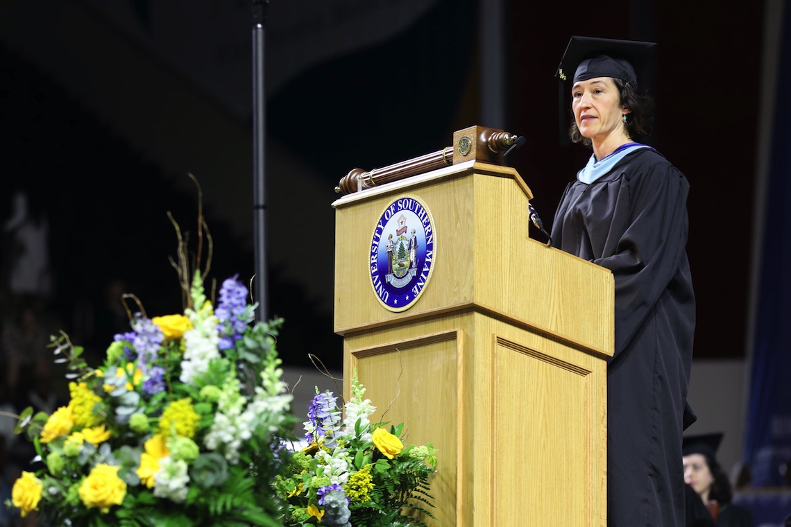 Student speaker Nadine Bravo recounts the challenges she and her classmates had to overcome to earn their degrees at the 2023 Commencement.