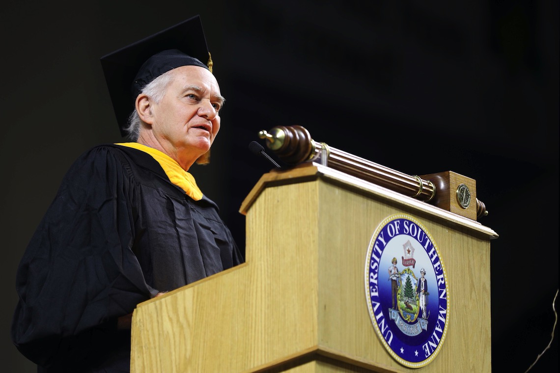 In his keynote speech at the 2023 Commencement, New York Times writer Neil Genzlinger advises graduates to "be your own best editor."