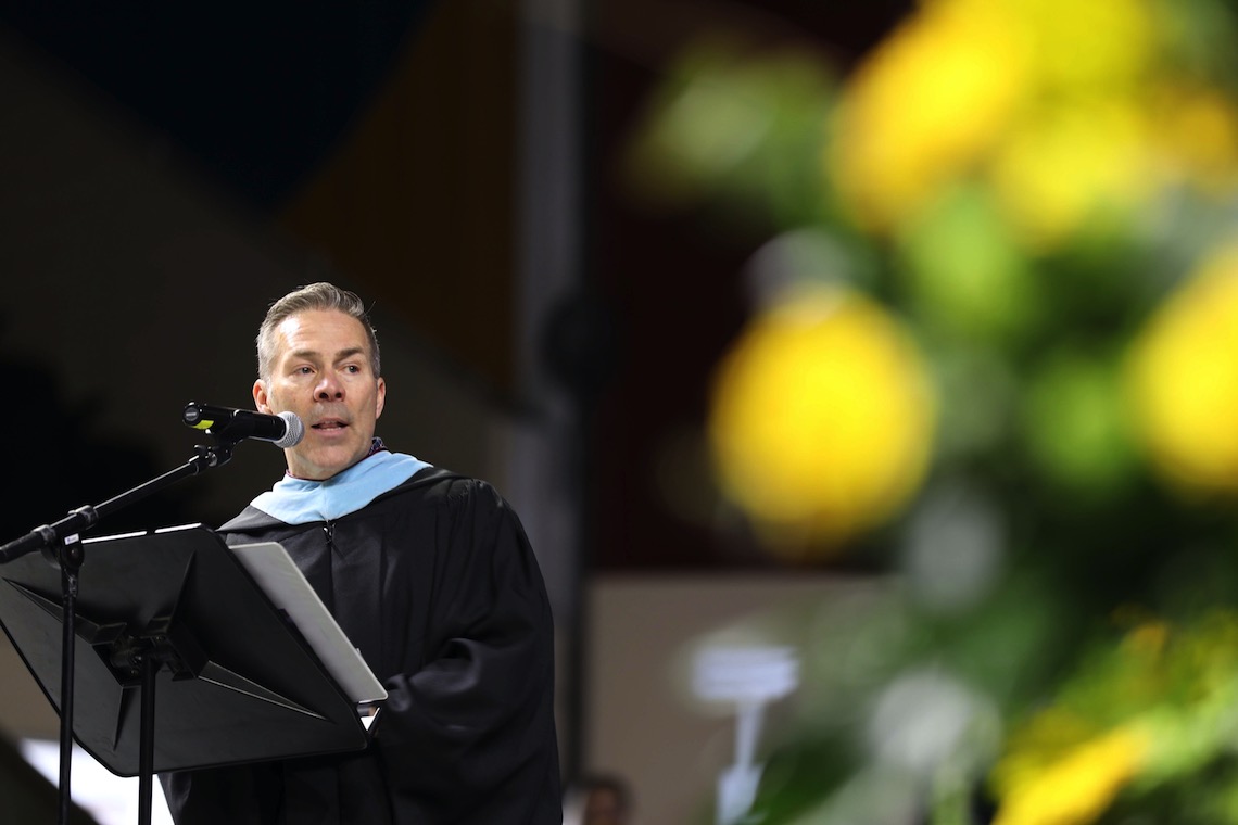 Dean of Students Rodney Mondor welcomes graduates and guests to the 2023 Commencement.