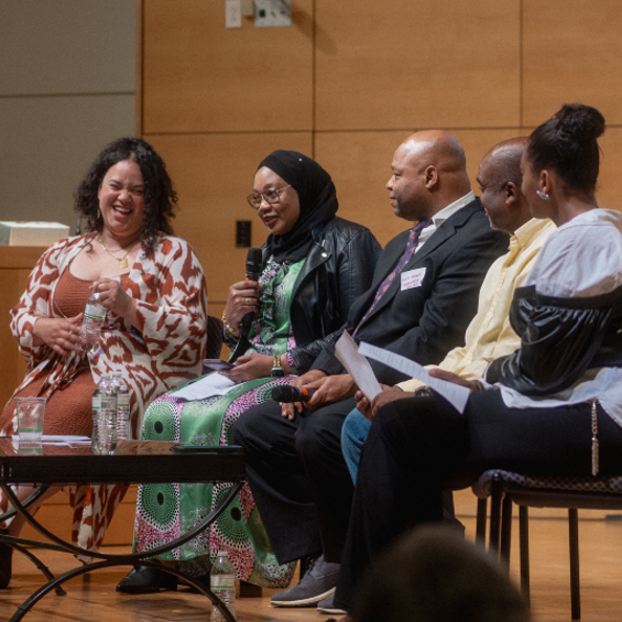 Presenters took to the stage at Hannaford Hall to share their insights and experiences at the State of Black Maine Symposium.