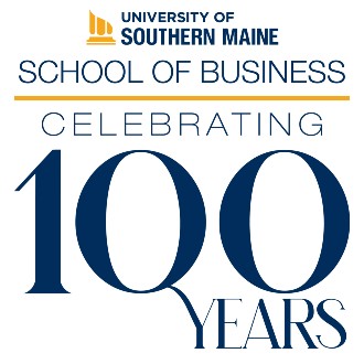School of Business "Celebrating 100 Years" logo