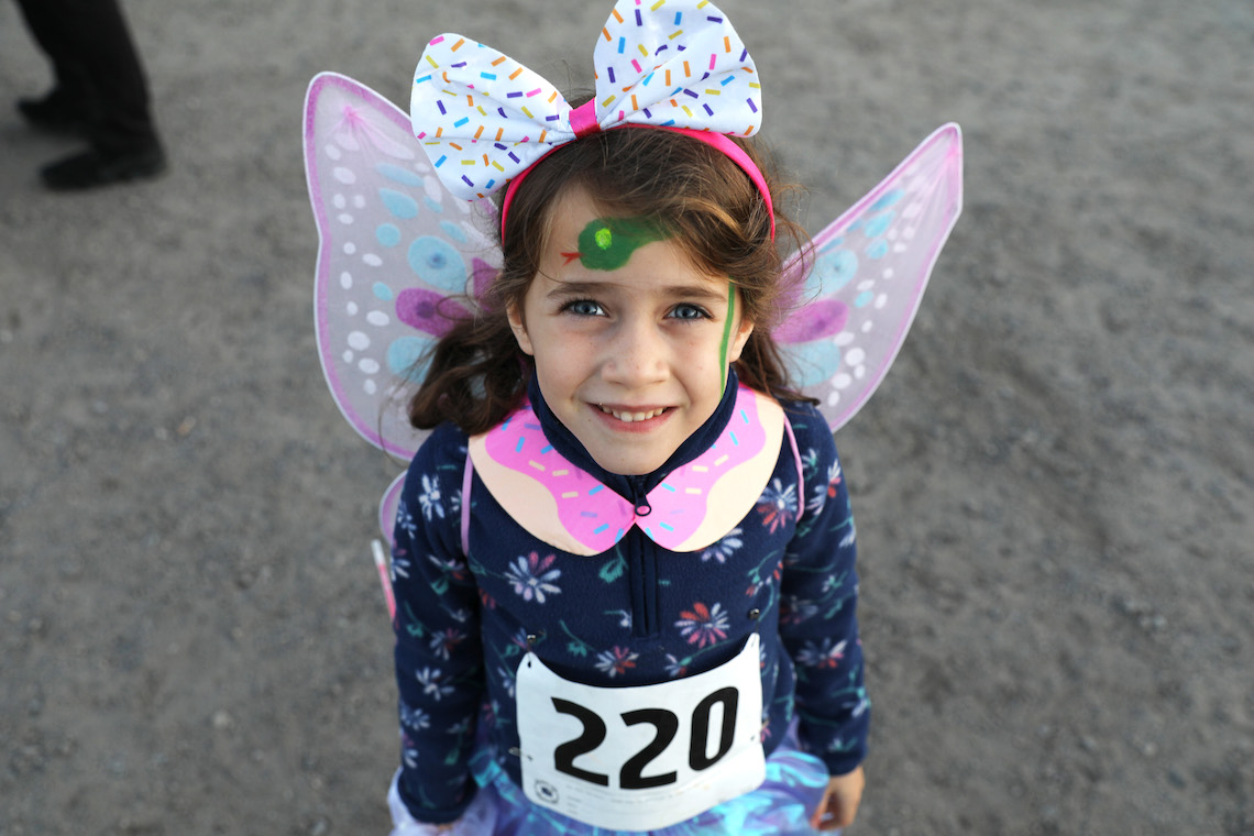 Participants in the Zombie Run came in costumes ranging from scary to fairy.