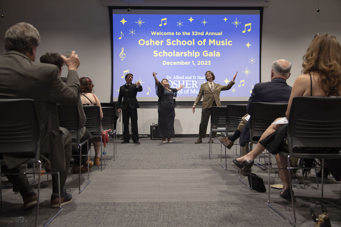 The 2023 Osher Gala was held at the McGoldrick Center for Career and Student Success.