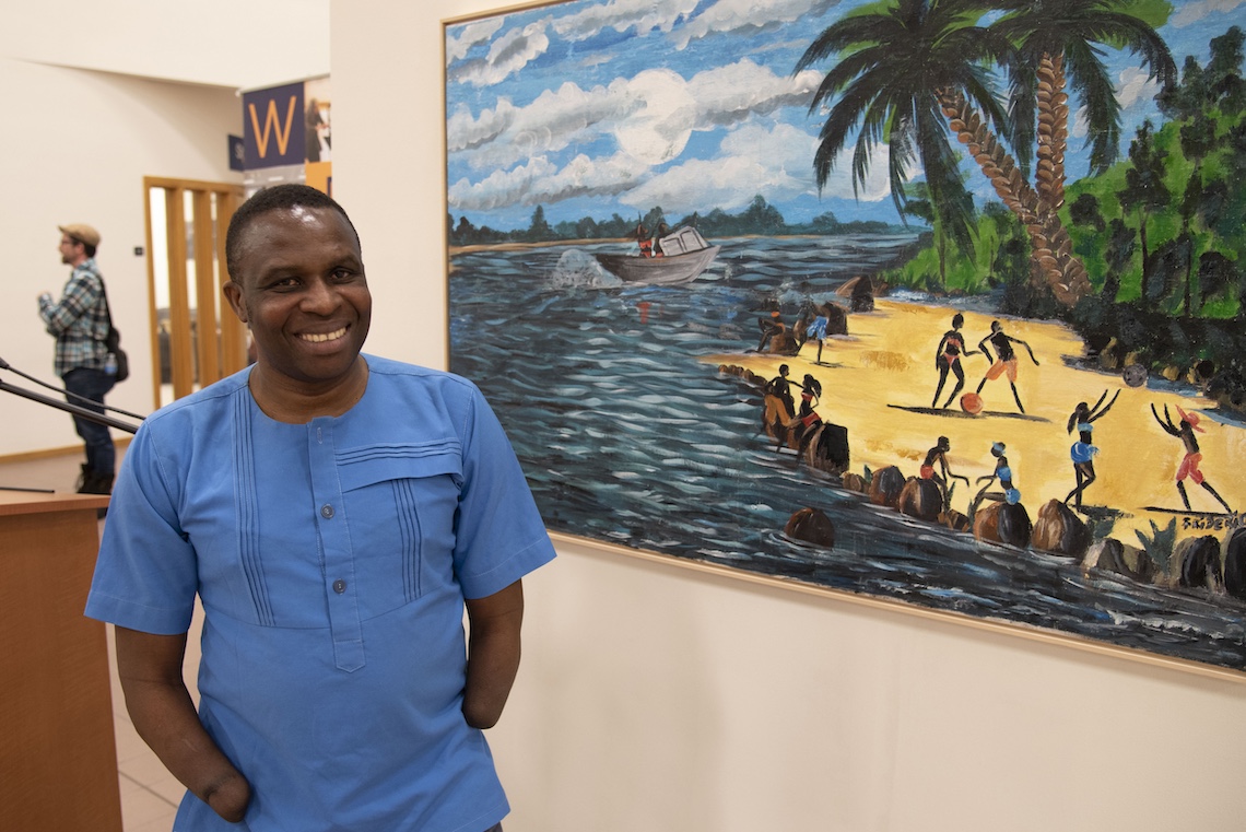 The first exhibition to go on display at the Atrium Gallery after its revival as a forum for art featured the paintings of Frederick Ndabaramiye.