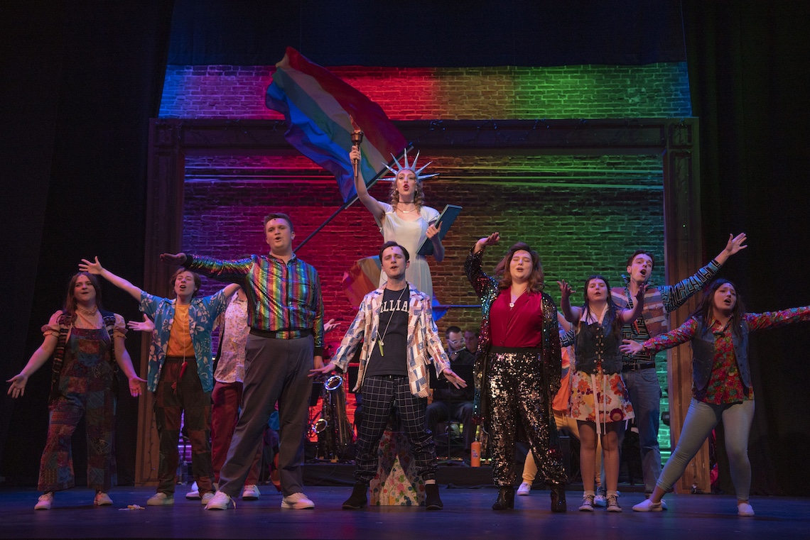 The cast of the spring musical "The Prom" use Broadway flair to change public opinion in a small town where a lesbian student has been forbidden to bring her girlfriend to the titular school dance.