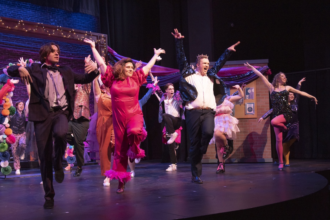 Everyone hits the dance floor for the finale of the spring musical "The Prom."