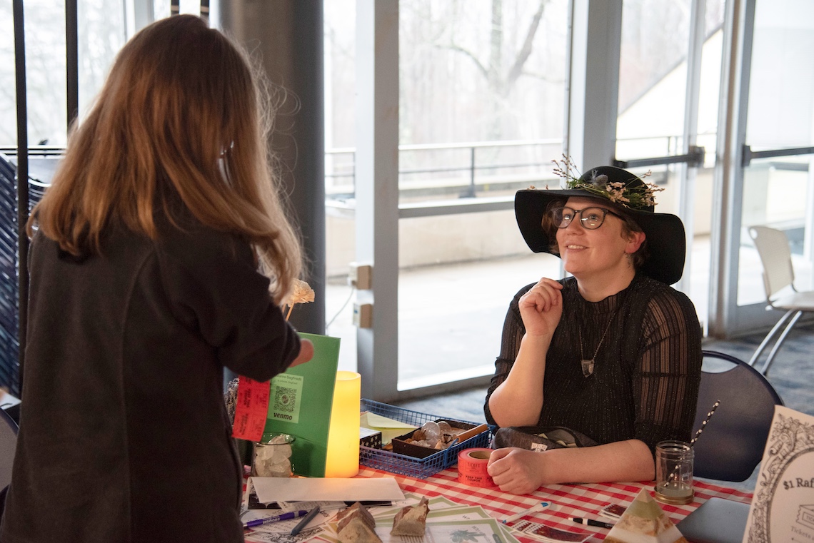 The sight of students reading tarot cards and discussing astrology inspired Dr. Julianne Siegfriedt to create the Witchy Fair.