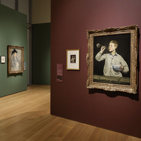 View of exhibition Manet: A Model Family at the Isabella Stewart Gardner Museum