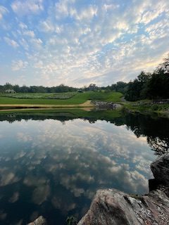inSitu landscape with pond and reflected clouds