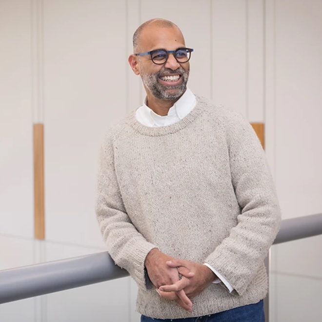 Raj Vinnakota, President of the Institute for Citizens & Scholars, smiles for a photo.