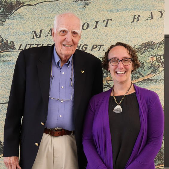 Jack Sutton and Ethan Cove '26G, recipient of the John M. & Annie T. Sutton Scholarship