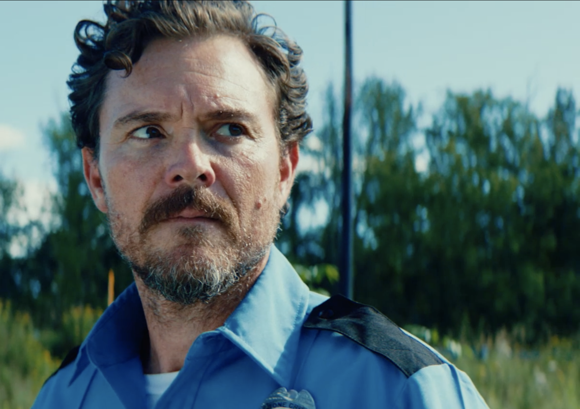 Actor Clayne Crawford on set of Stone Creek Killer movie.