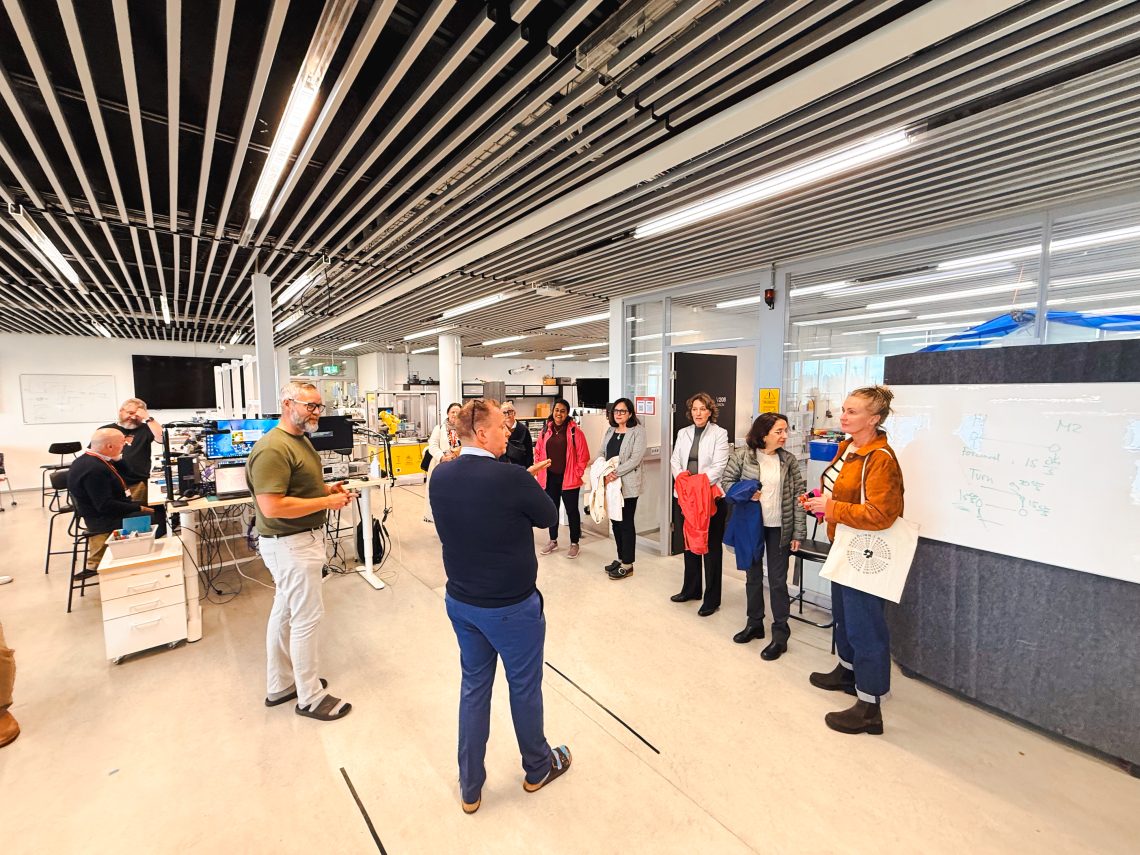 USM cohort tours facilities at University of Reykjavik.