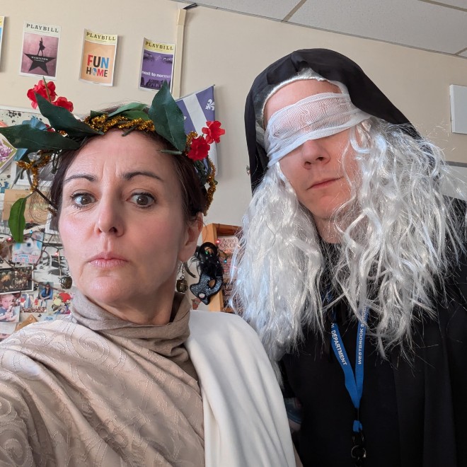 Calliope & Tiresias Invite the Gods to Revisit Homer's The Odyssey.