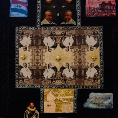 Billy Gerard Frank's painting entitled: Indigo Entanglements, No, 11