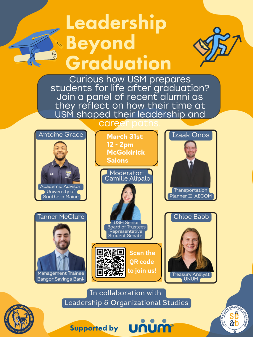 Leadership Beyond Graduation event flyer