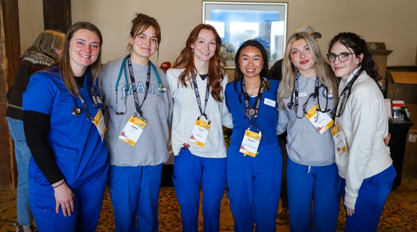 Nursing students assisting at the 2026 Annual Fishermans Forum