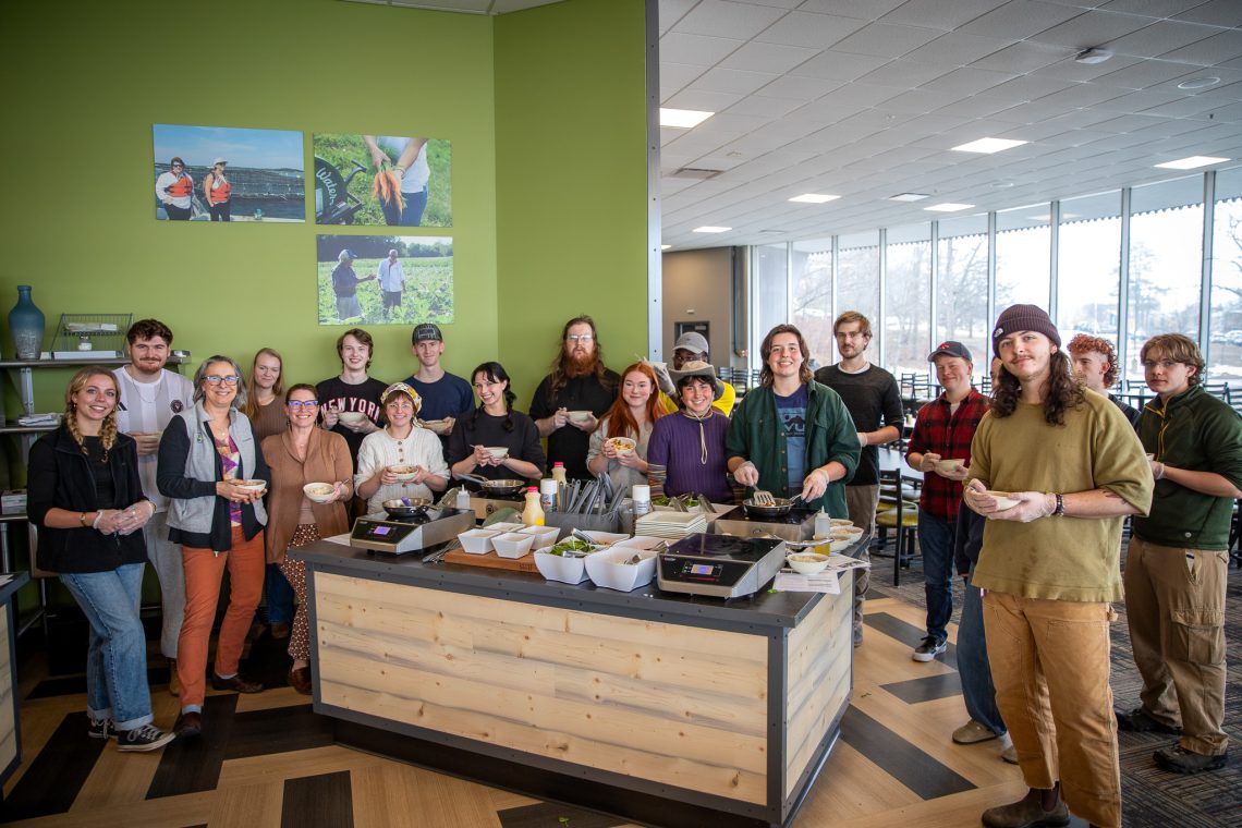 A group photo of the students and staff who participated in Tasty Solutions lead by Executive Chef Virginia Jordan
