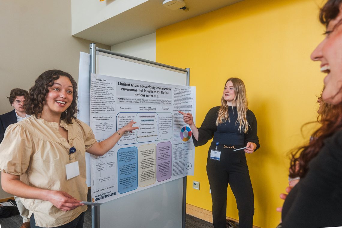 Students present their research at the Annual Thinking Matters symposium.