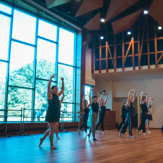 Arts Lab with dancers at Crewe. Center for the Arts