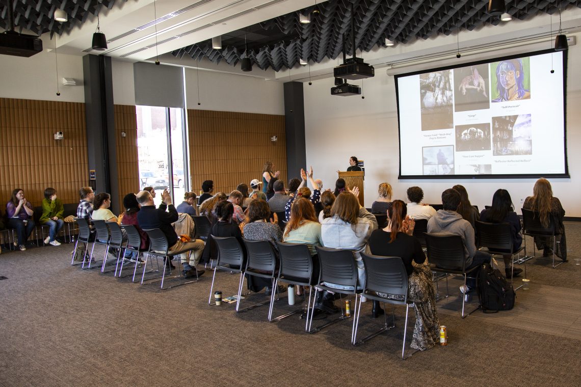 Island Ink publication party, April 23, 2026, Glickman Events Room, Glickman Library, Portland campus.