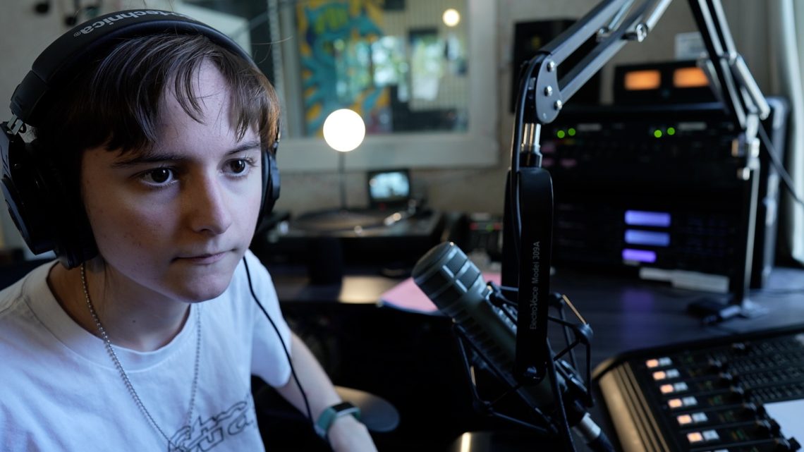 A still of a person in interview from WMPG documentary "An Extraordinary Place".