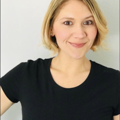 Headshot of Megan Bosarge in a black t shirt