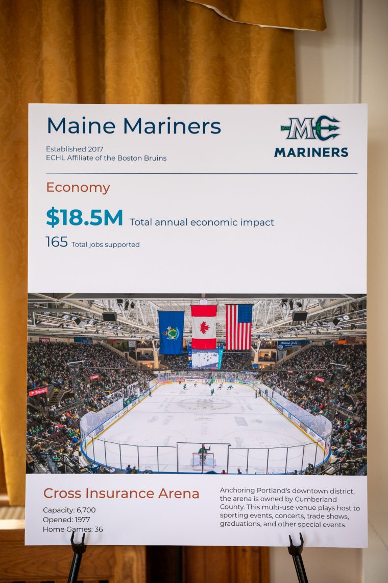 Maine Mariners contribution results in poster format.