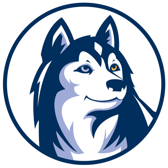 University Champ’s head isolated within a circle.