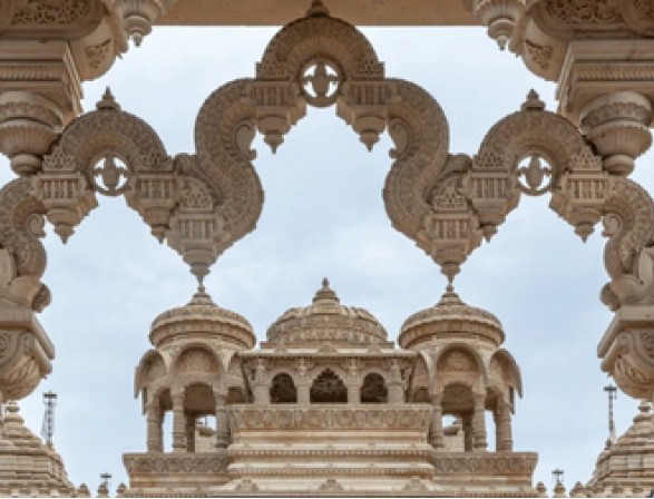 A stone Hindu temple