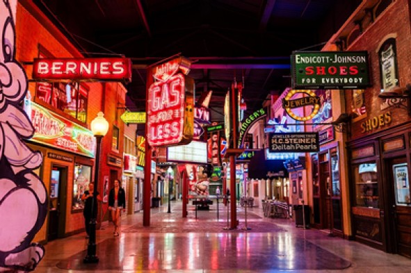 A room filled with different signs